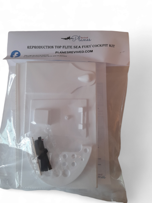 60 size Sea Fury Top Flite reproduction cockpit kit - Image 4