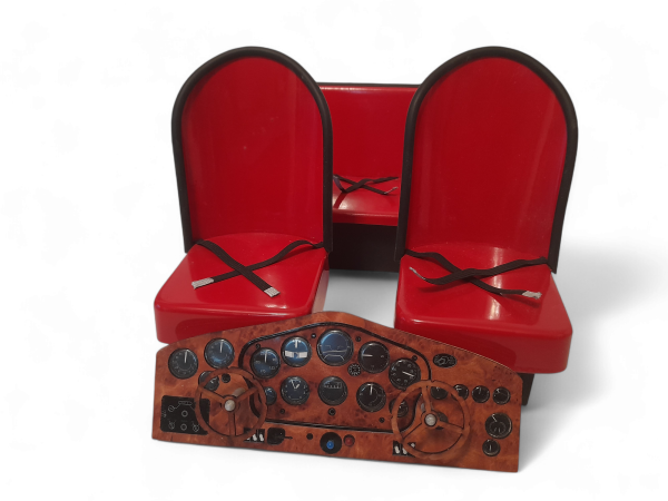 Stinson Reliant SR9 Amboyna burr veneer cockpit kit