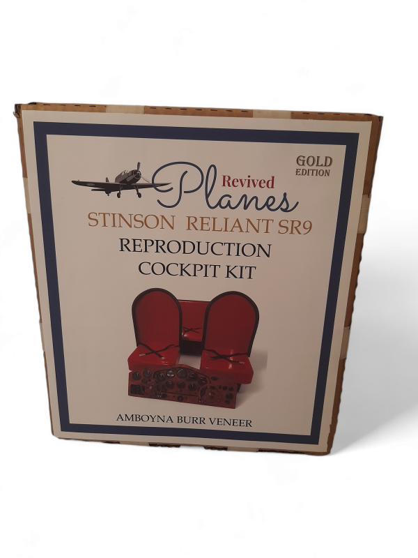 Stinson Reliant SR9 Amboyna burr veneer cockpit kit - Image 2