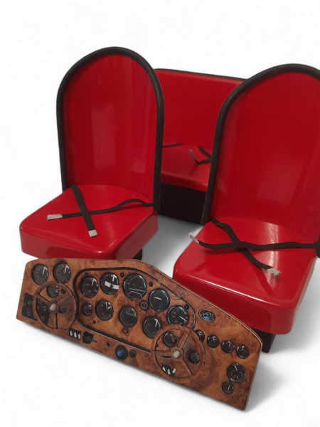 Stinson Reliant SR9 oak burr veneer cockpit kit